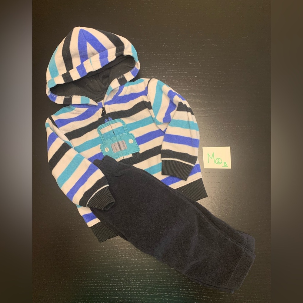 Carter’s 6m Car Theme Fleece Hoodie with Black Pants